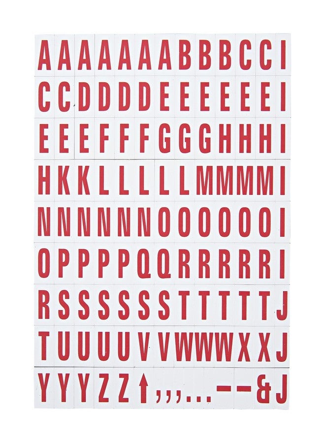 ماستر فيجون حروف مغناطيسية من ماستر فيجن، 1/2 بوصة × 3/4 بوصة، أحمر على أبيض، 120 قطعة - Image 1